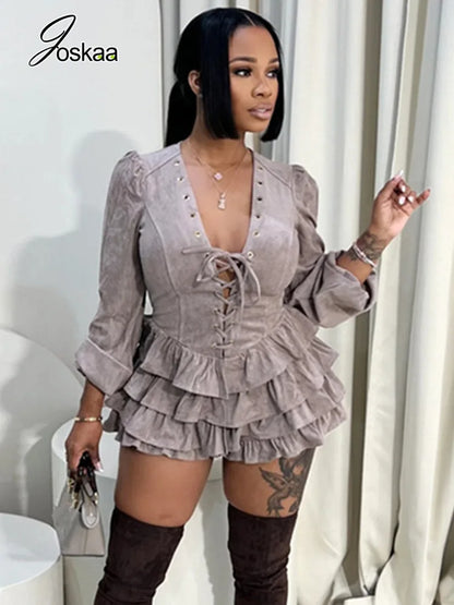 Women's Lace Long Sleeve Bodycon Mini Dress – Women's Fashion Wholesale – Front View