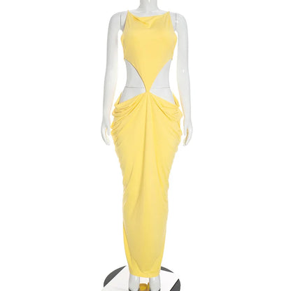 Women's Ruched Cutout Bodycon Maxi Dress - Additional View 10