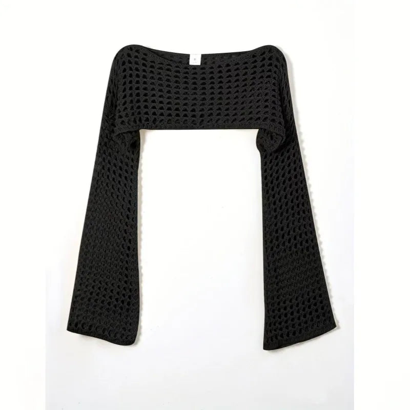 Women's Knit Cutout Long Sleeve Bikini Set