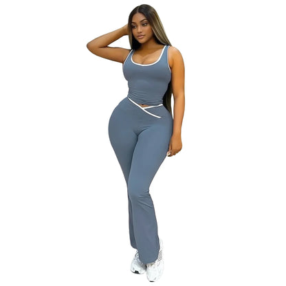 Women's Wide Leg Two Piece Set - Additional View 9