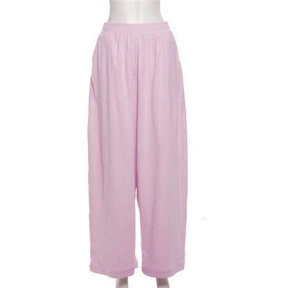 Women's High Waist Flare Wide Leg Solid Pants