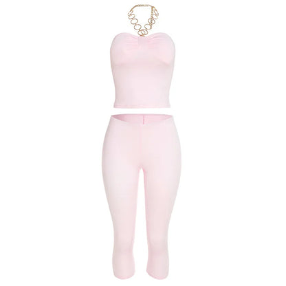 Women's Halter High Waist Two Piece Set - Additional View 7