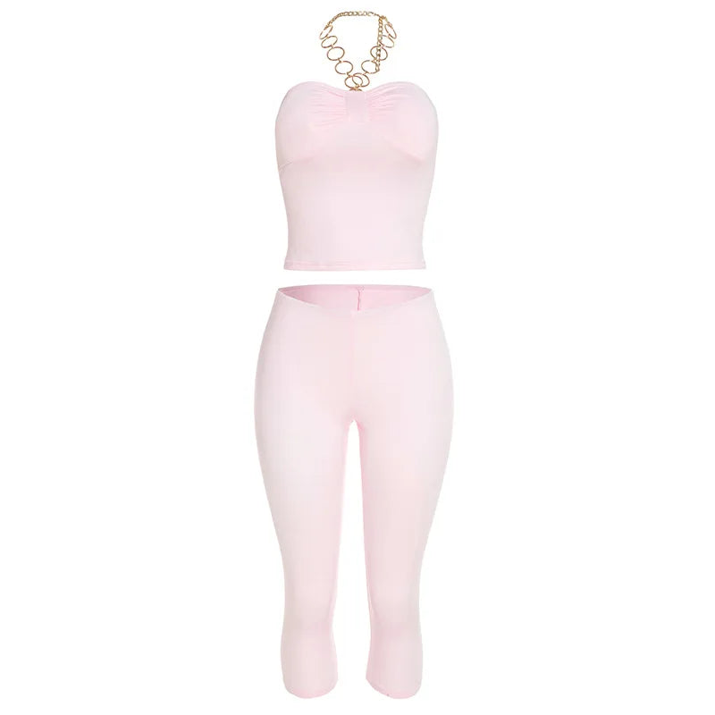 Women's Halter High Waist Two Piece Set - Additional View 7