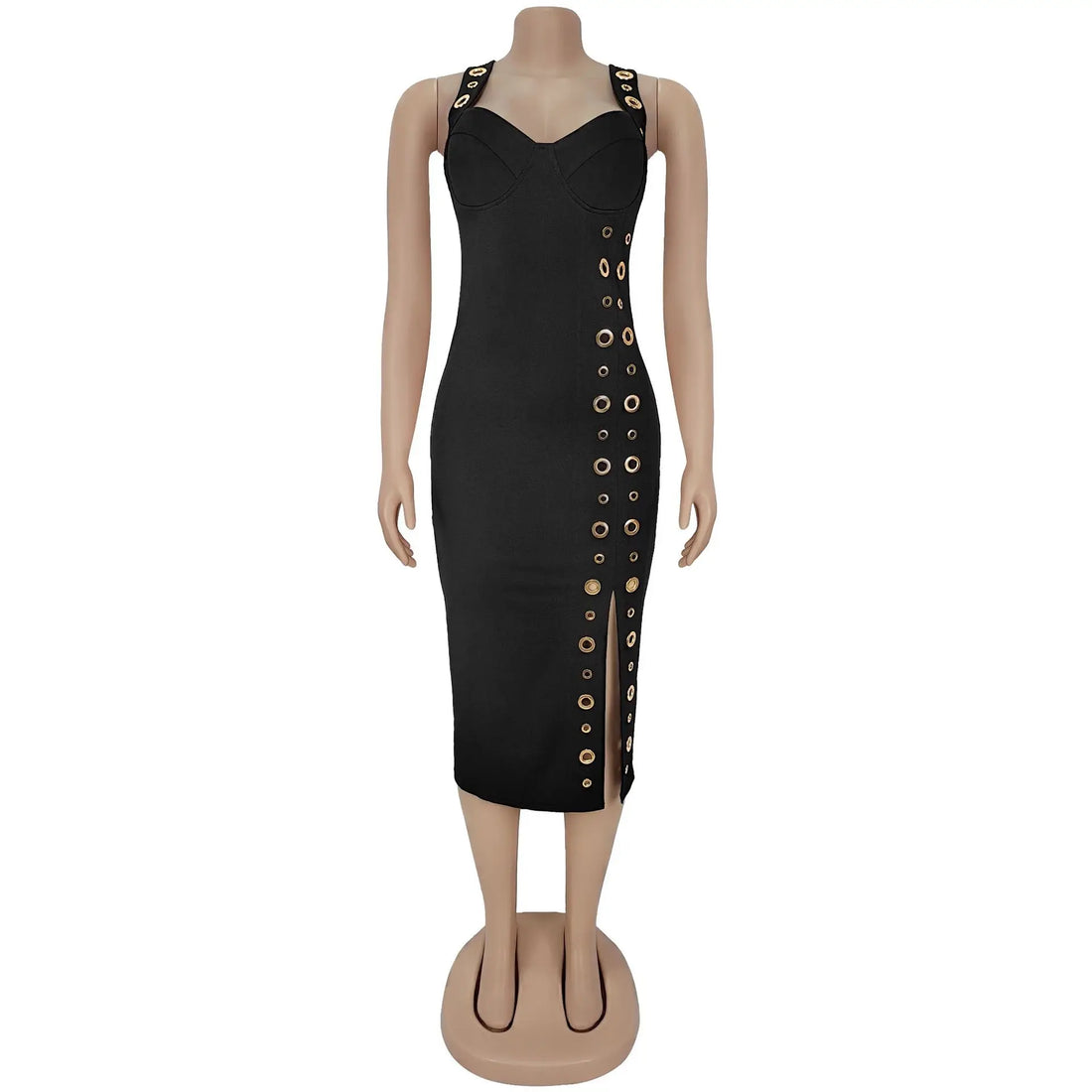 Joskaa Bodycon Dress Fall Elegant Button - dress image 5