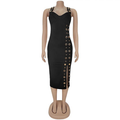 Joskaa Bodycon Dress Fall Elegant Button - dress image 5