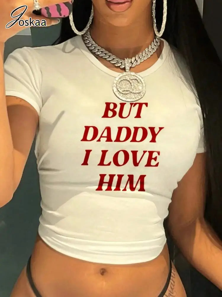 Women's Letter Print Short Sleeve T-shirts Top – Women's Fashion Wholesale – Front View