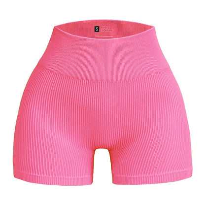 Wholesale Women's Knit High Waist Ribbed Shorts