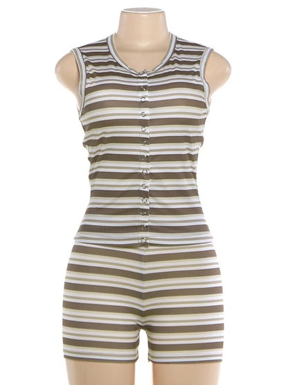 Women's Striped Two Piece Set - Additional View 9