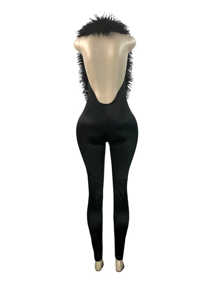 Joskaa Backless Halter Bodycon Romper - romper image 4