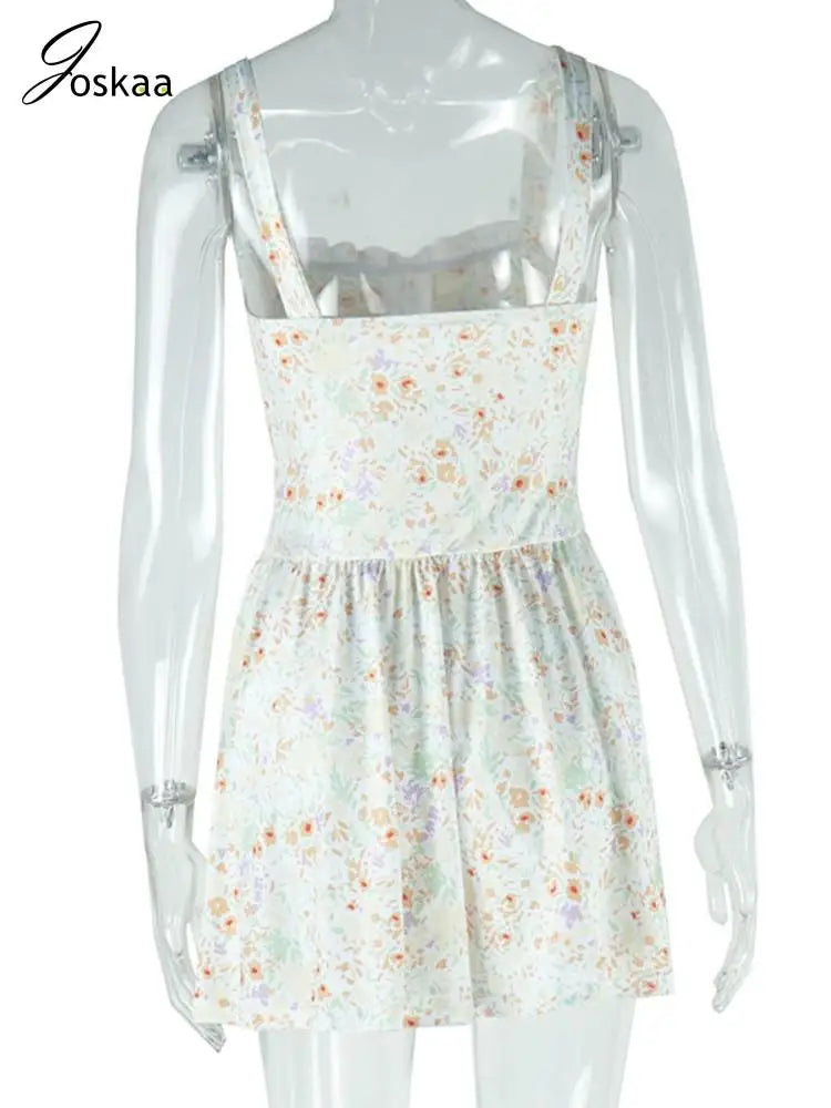 Wholesale Women's Floral Print Bodycon Mini Dress Flower Color – Detail View