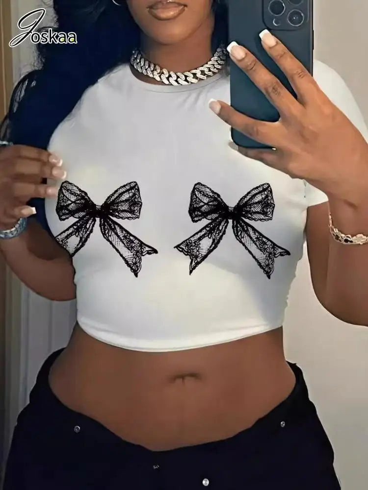 Wholesale Women's Short Sleeve T-shirts Round Top – Women's Fashion Wholesale – Front View