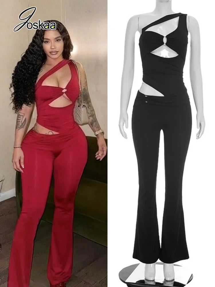 Women's Ruched Backless Cutout Sleeveless Romper – Women's Fashion Wholesale – Front View