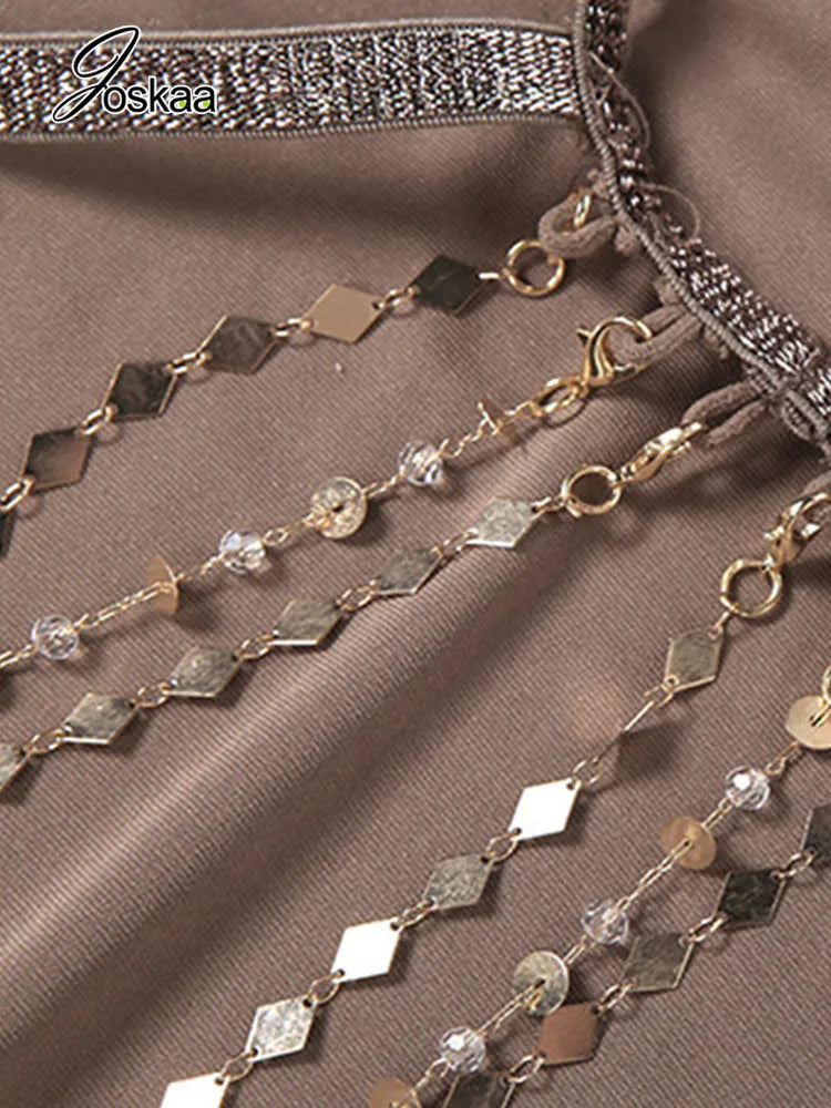 Women's Off Shoulder Backless Bodycon Dress - Detail View 5