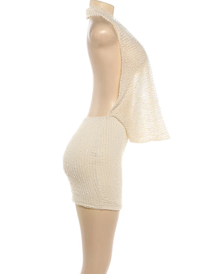 Joskaa Backless Halter Sleeveless Bodycon Mini Dress - mini dress image 3
