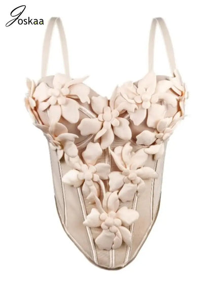 Women's Floral Print Sleeveless Two Piece Set Apricot – Side View