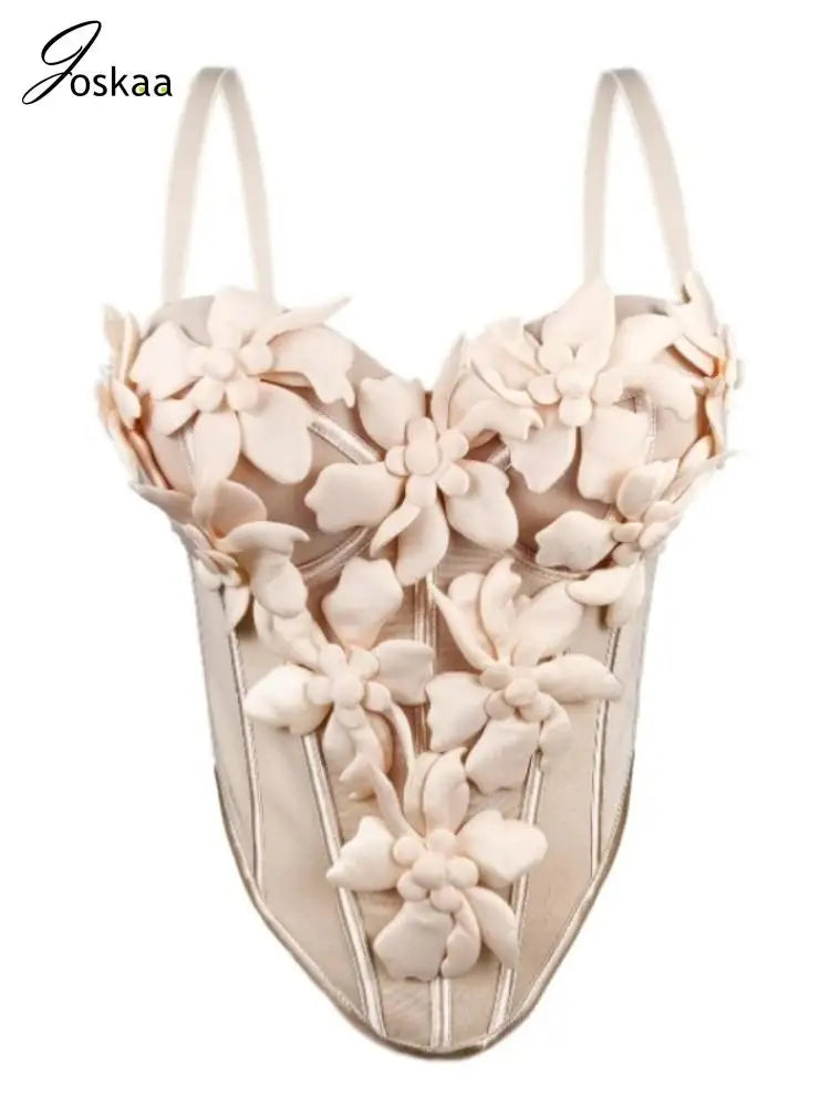 Women's Floral Print Sleeveless Two Piece Set Apricot – Side View