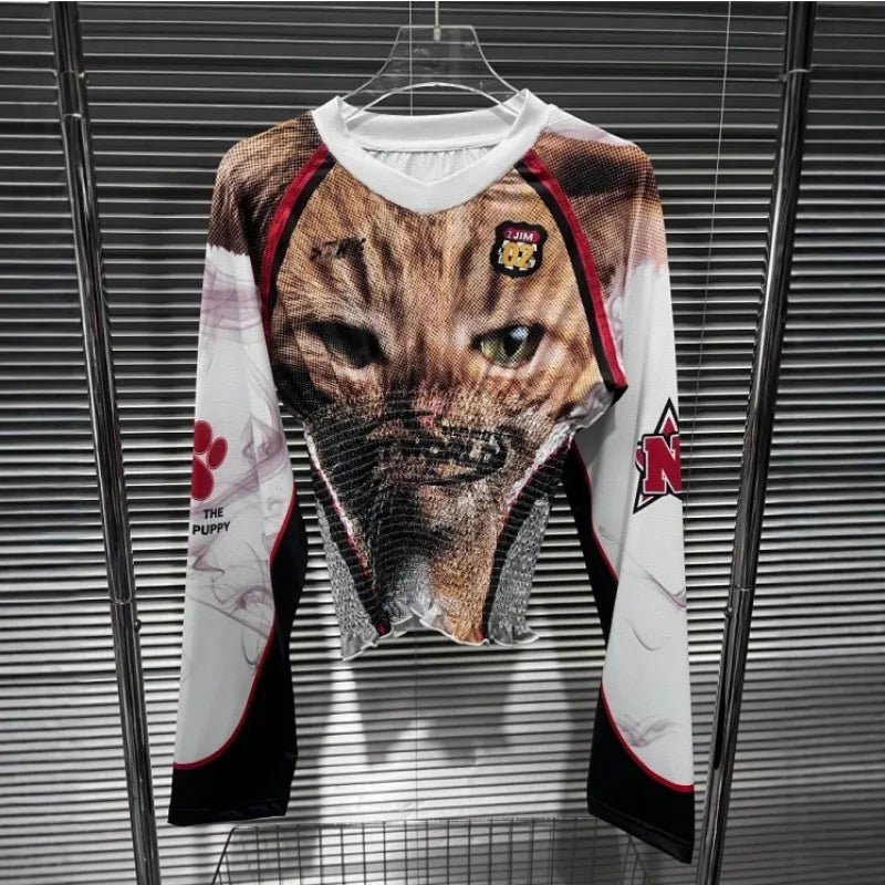 Women's Long Sleeve Patchwork T-shirts Top