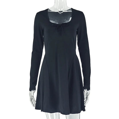 Joskaa Ruched Long Sleeve Bodycon Mini Dress - mini dress image 5