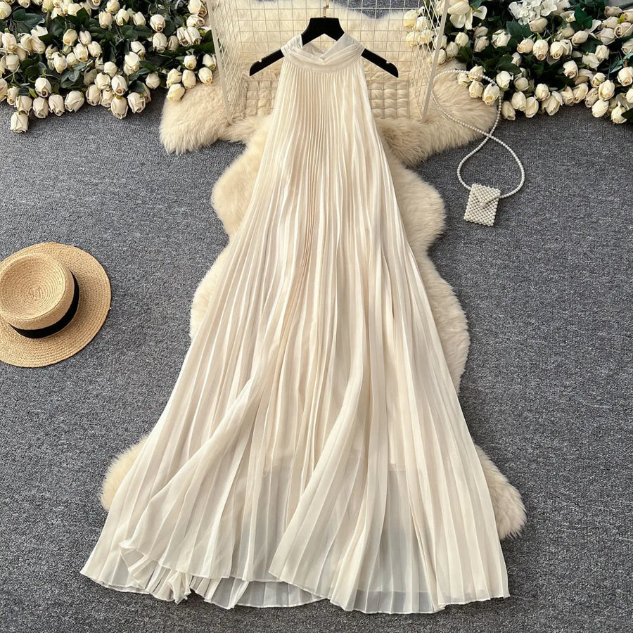 Women's Sleeveless High Waist Maxi Dress