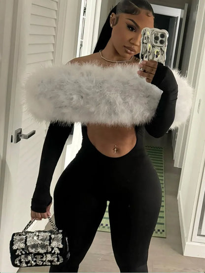 Women's Cutout Long Sleeve Bodycon Romper – Women's Fashion Wholesale – Front View