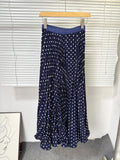 Dark Blue Polka Dots