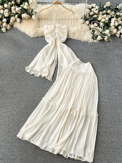 Joskaa Halter High Waist Maxi Two Piece Set - two piece set image 5