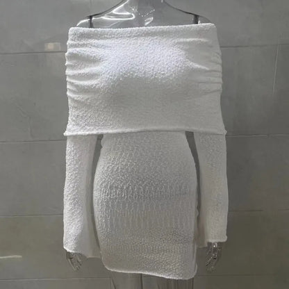 Women's Strapless Long Sleeve Mini Dress