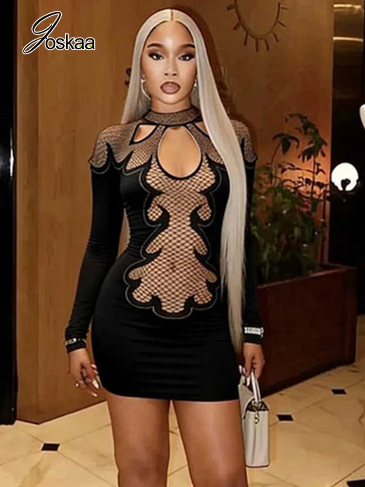 Wholesale Women's Long Sleeve Bodycon Mini Dress – Women's Fashion Wholesale – Front View