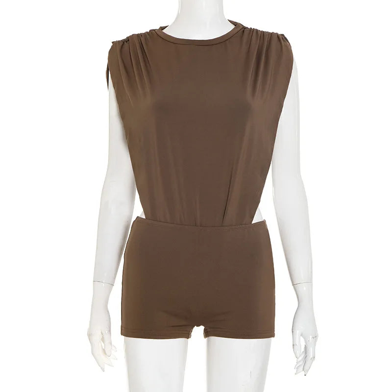 Women's Cutout Sleeveless Bodycon Two Piece Set