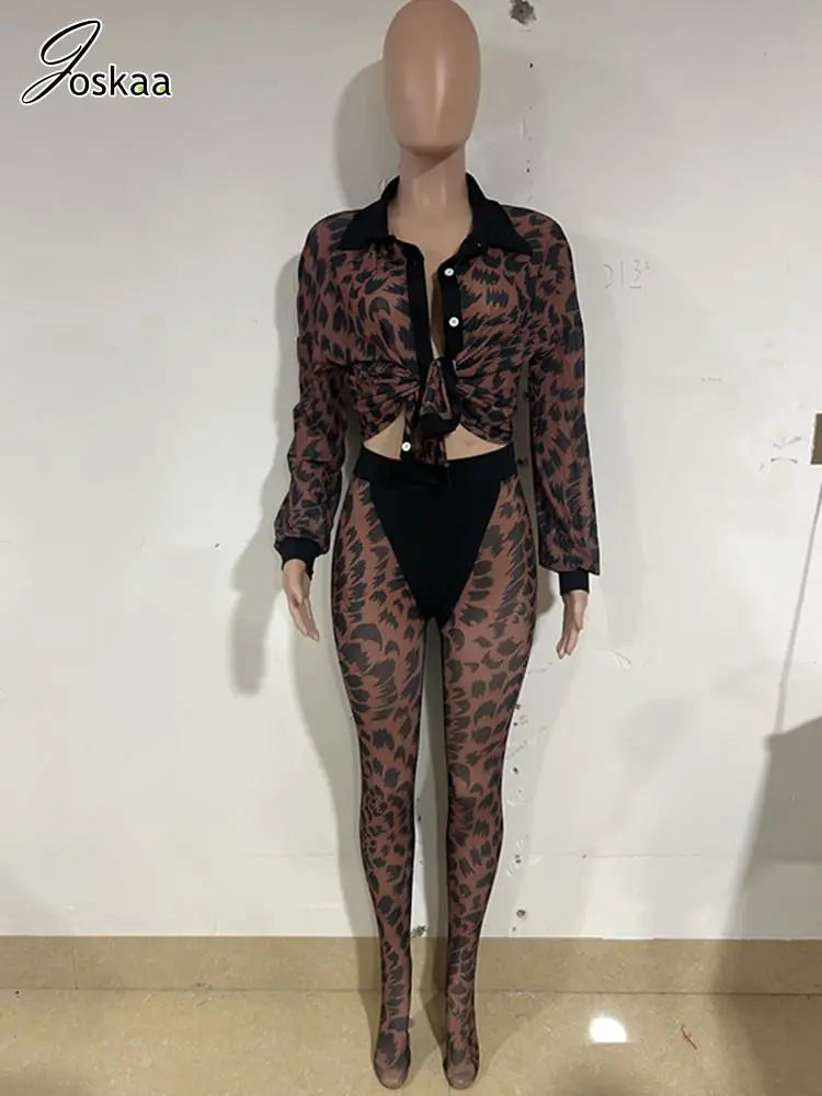 Wholesale Women's Mesh Long Sleeve Two Piece Set Black – Back View