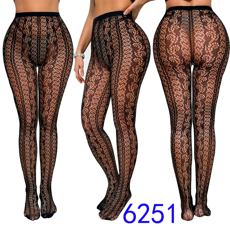 Wholesale Women's Jacquard Bodycon Fashion Tights