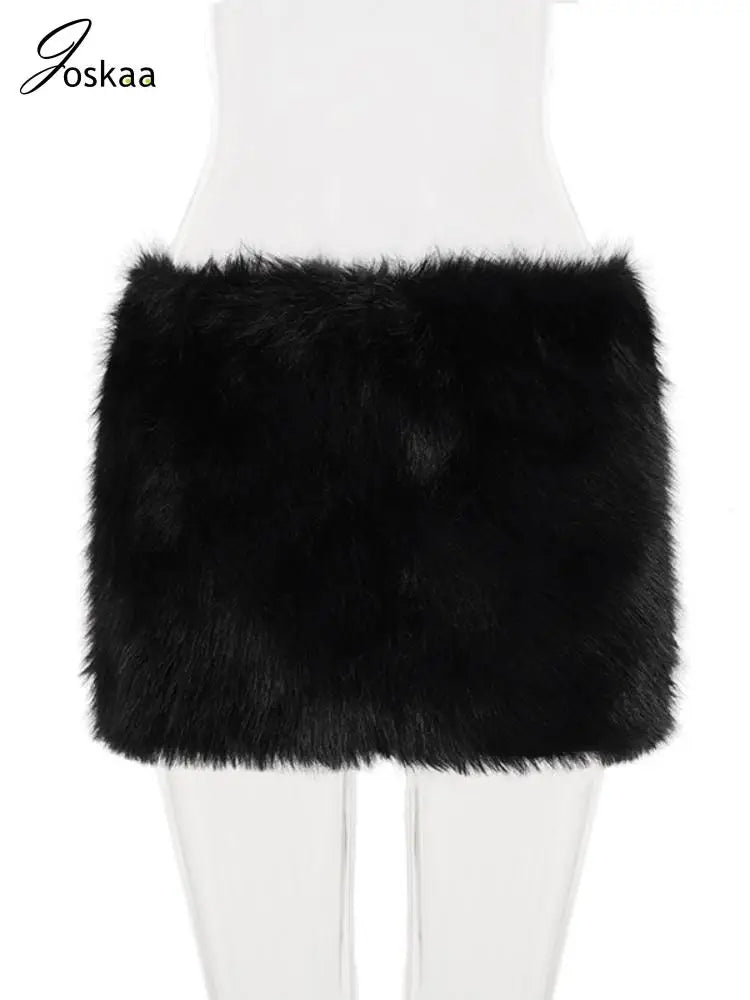 Wholesale Women's Leopard Print Mini Zip Skirt Black – Back View