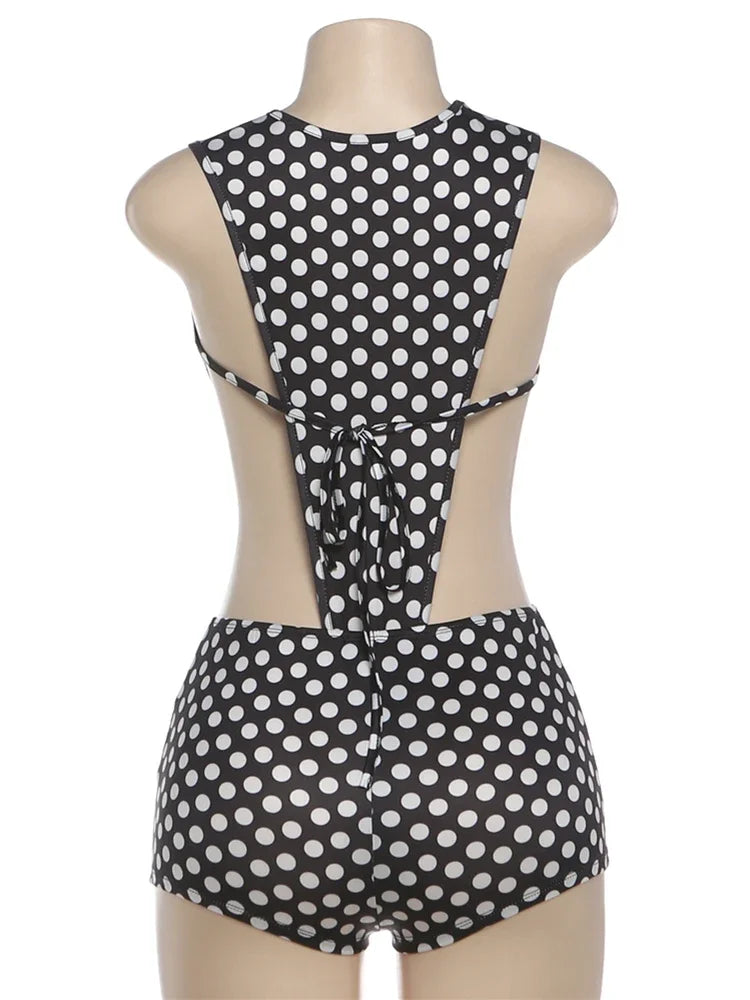 Joskaa Polka Dot Sleeveless Two Piece Set - two piece set image 4