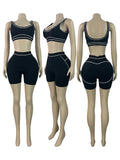 Black Shorts Suit