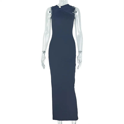 Women's Cutout Sleeveless Bodycon Maxi Dress
