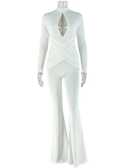 Joskaa Ruched Zip Up Long Sleeve Bodycon Romper - romper image 5