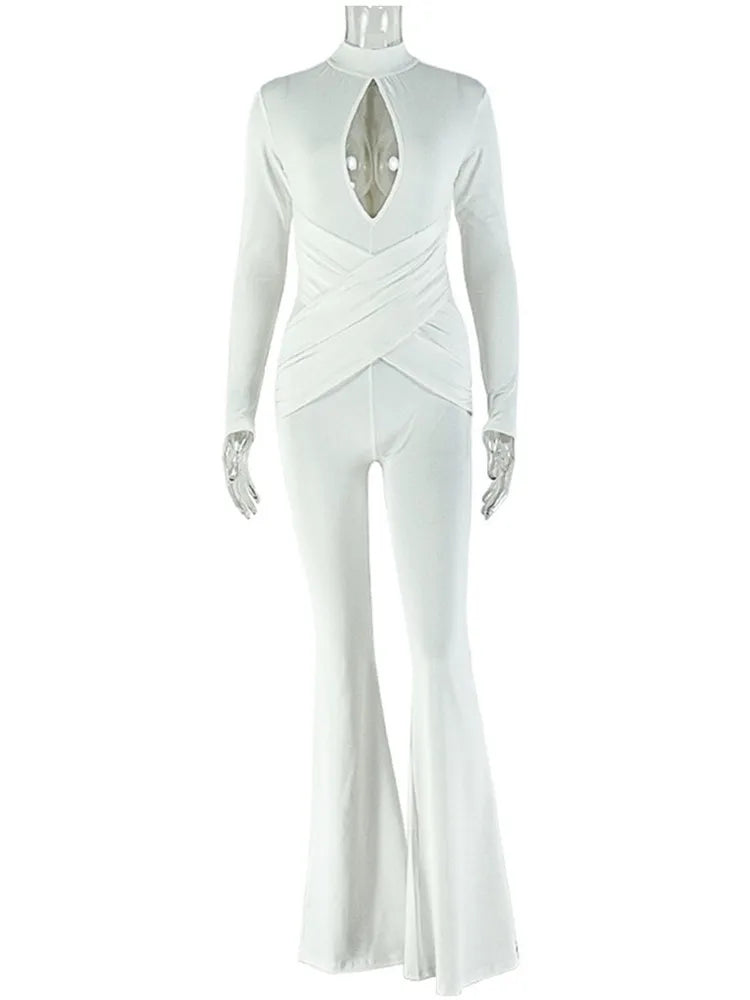 Joskaa Ruched Zip Up Long Sleeve Bodycon Romper - romper image 5