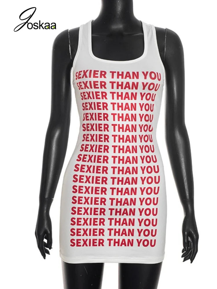 Women's Sleeveless Bodycon Mini Dress - Back View