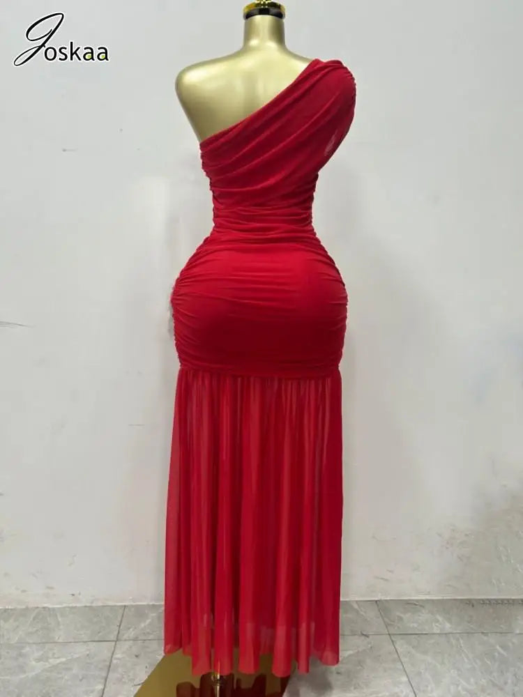 Women's Sleeveless Bodycon Pleated Maxi Dress Black – Detail View