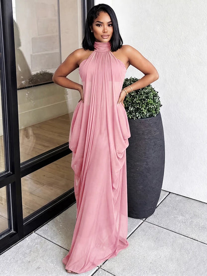 Women's Mesh Cutout Strapless Two Piece Set