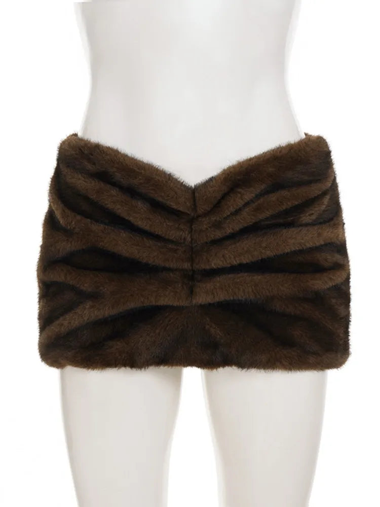 Joskaa Zip Up Bodycon Pleated Mini Skirt - skirt image 7