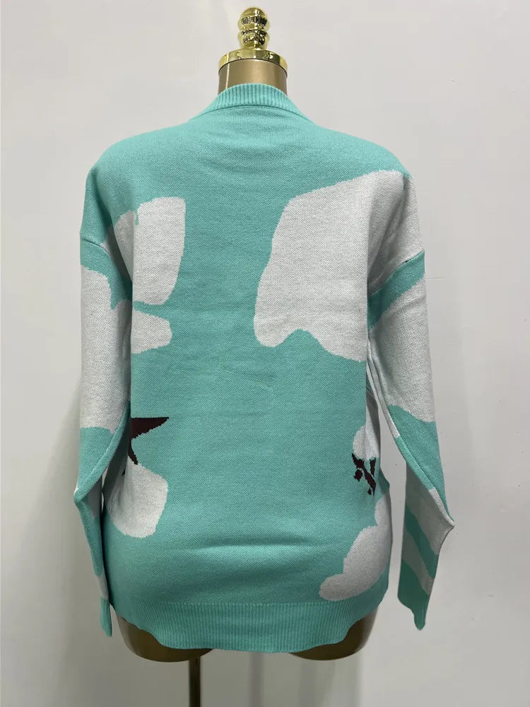 Wholesale Women's Knit Long Sleeve Ribbed Top 1254 – Side View