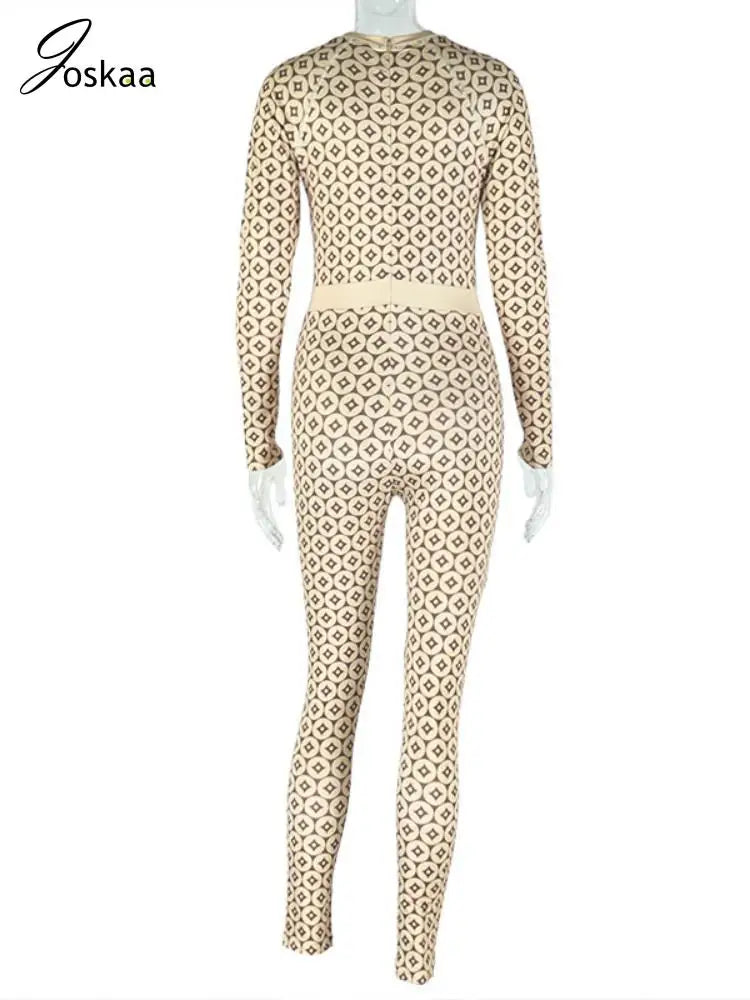 Wholesale Women's Long Sleeve Bodycon Zip Romper Khaki – Detail View
