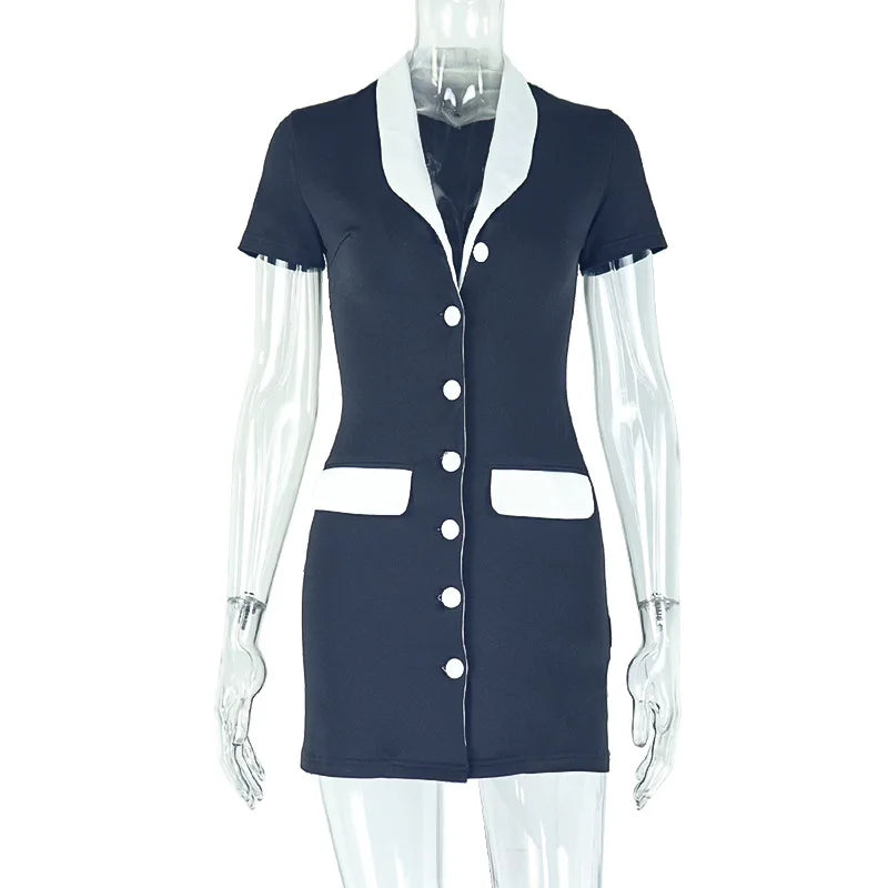 Wholesale Women's Short Sleeve Bodycon Mini Dress