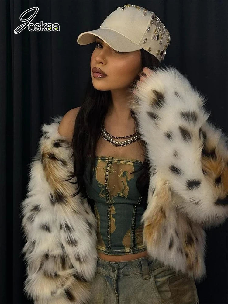 Women's Leopard Print Long Sleeve Jacket – Women's Fashion Wholesale – Front View