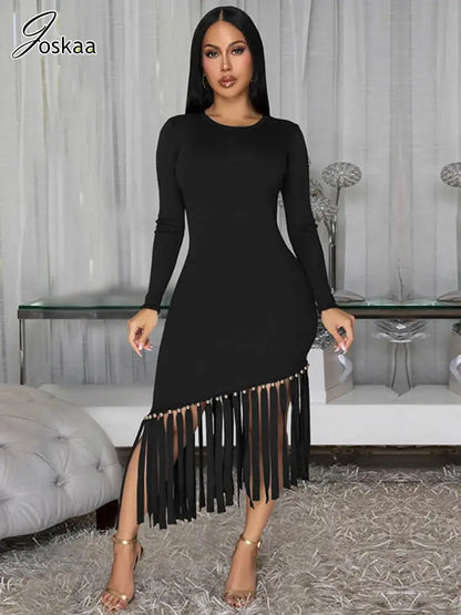 Wholesale Women's Long Sleeve Bodycon Maxi Dress – Women's Fashion Wholesale – Front View