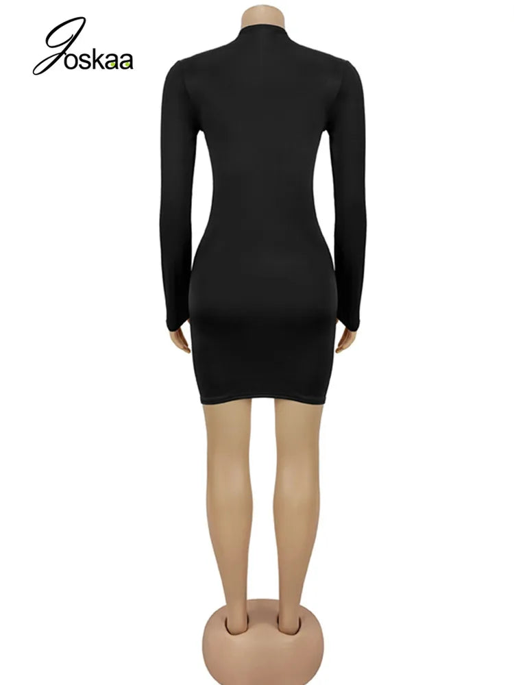 Women's Cutout Long Sleeve Bodycon Dress Wine Red – Detail View