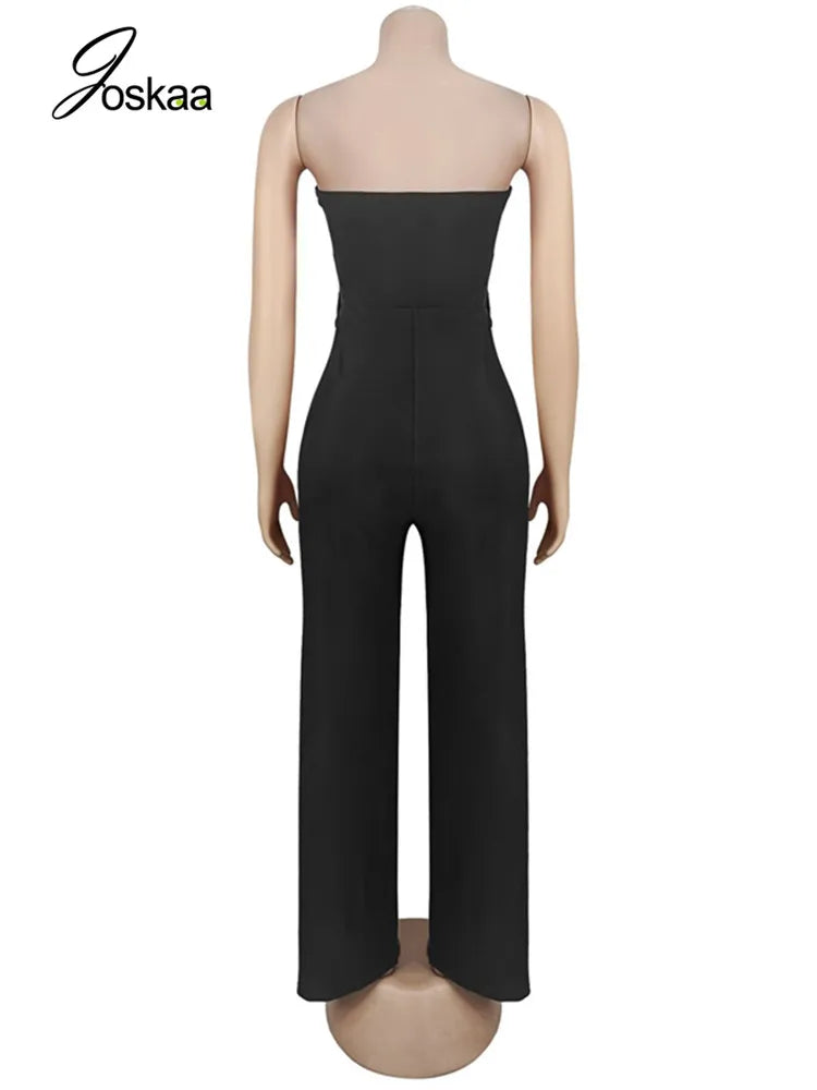 Joskaa Ruched Strapless Bodycon Romper - romper image 3