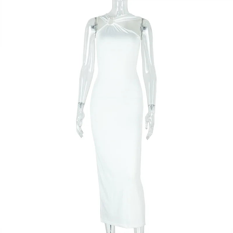 Women's Cutout Sleeveless Bodycon Maxi Dress