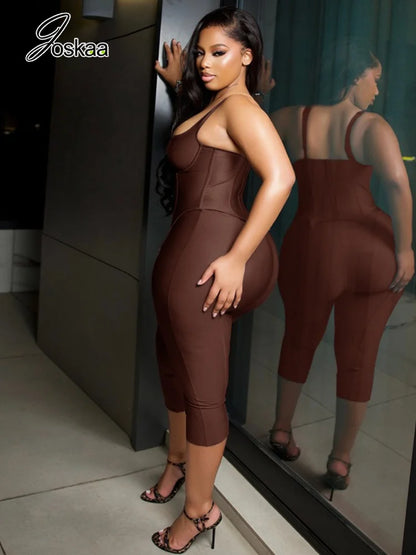 Wholesale Women's Crop High Waist Two Piece Set Dark Brown – Side View